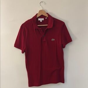 Lacoste Red Polo Shirt (Slim Fit)